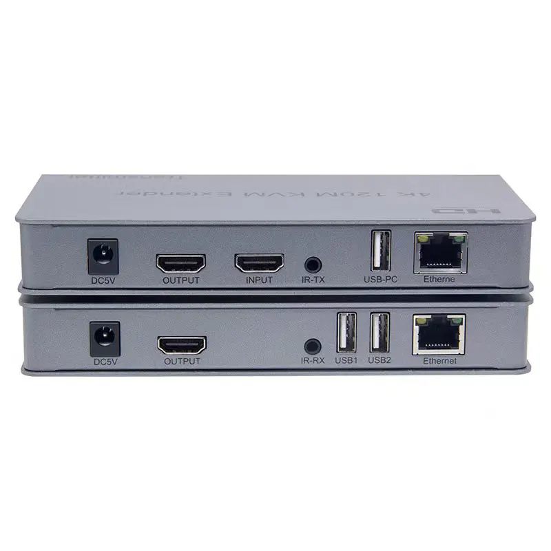 

4K 120 м KVM HDMI-совместимый удлинитель с USB RJ45 аудио поддержка контура/ИК/клавиатуры через Ethernet-удлинитель Cat6 для USB-мыши