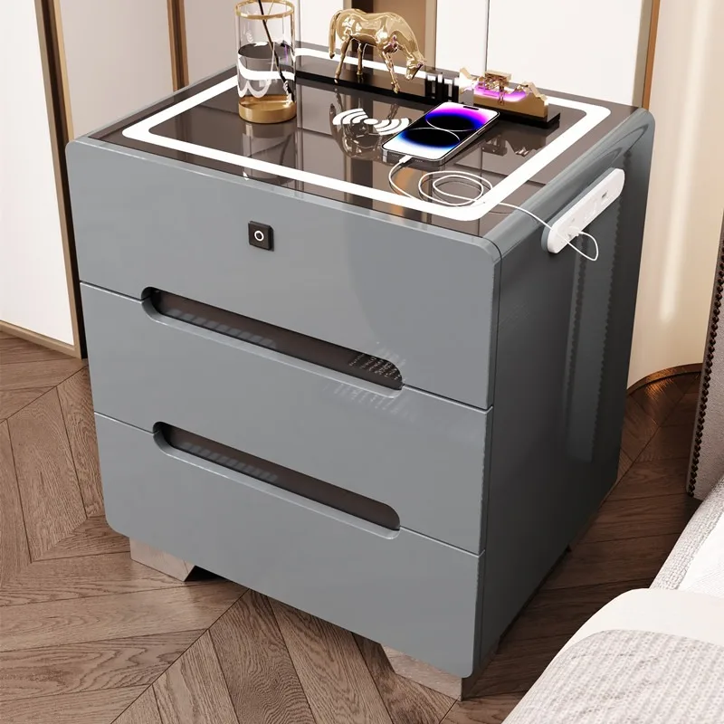 

Phone Charger Simple Nightstand Luxury Unique Funny Floor Nightstand Minimalist Storage Armoires De Chambre Home Accessories