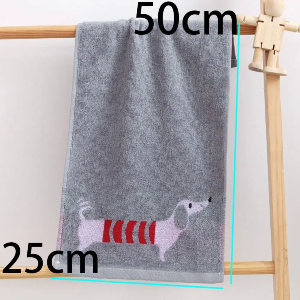 Toalla de baño gruesa con dibujos animados para niños, toalla de mano de algodón suave de lujo para el hogar, 2 piezas, 25x50cm