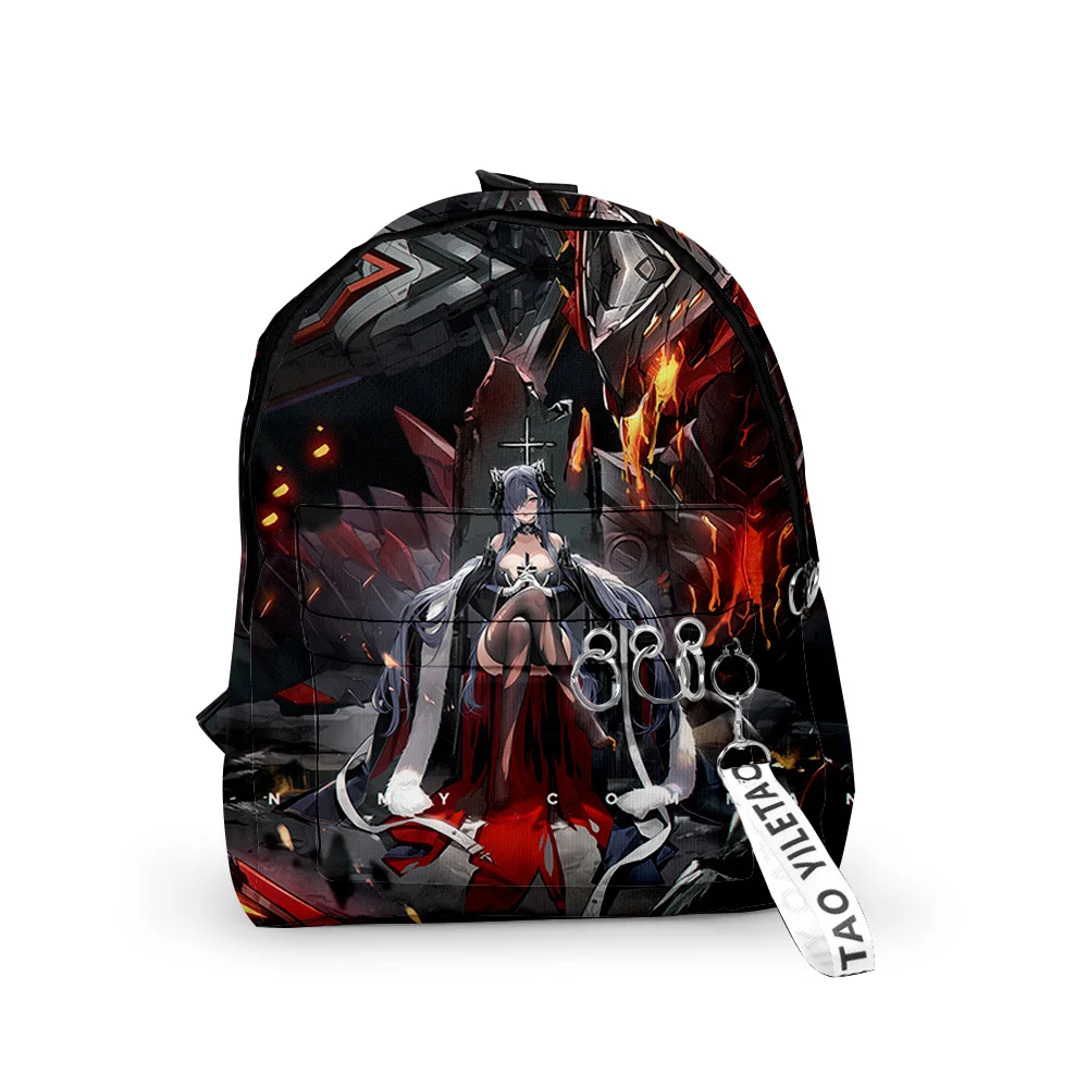 

Classic Game Azur Lane Backpacks Boys/Girls pupil School Bags 3D Print Keychains Oxford Waterproof Funny Cute Small Backpacks