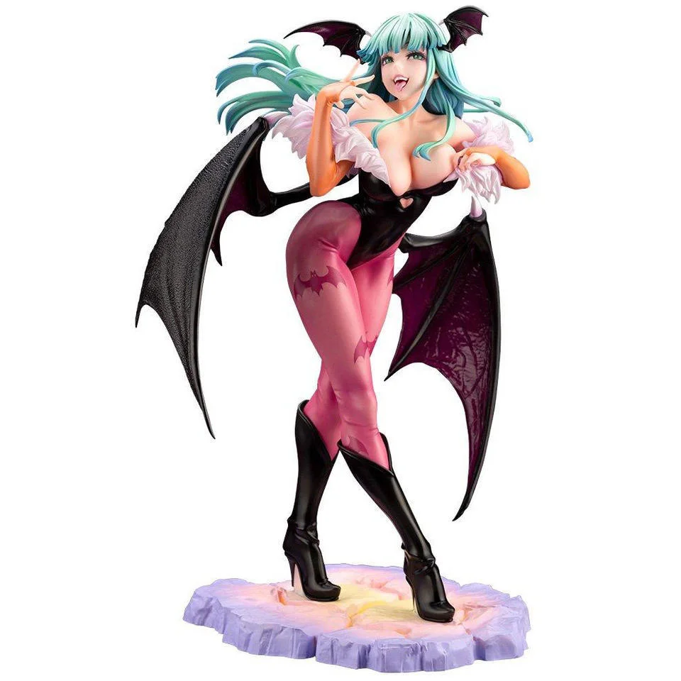 

Anime Demon Warrior Vampireed Hunter Morrigan Aensland Action Figure Toys Darkstalkers Bishoujo Collection Halloween Model Doll