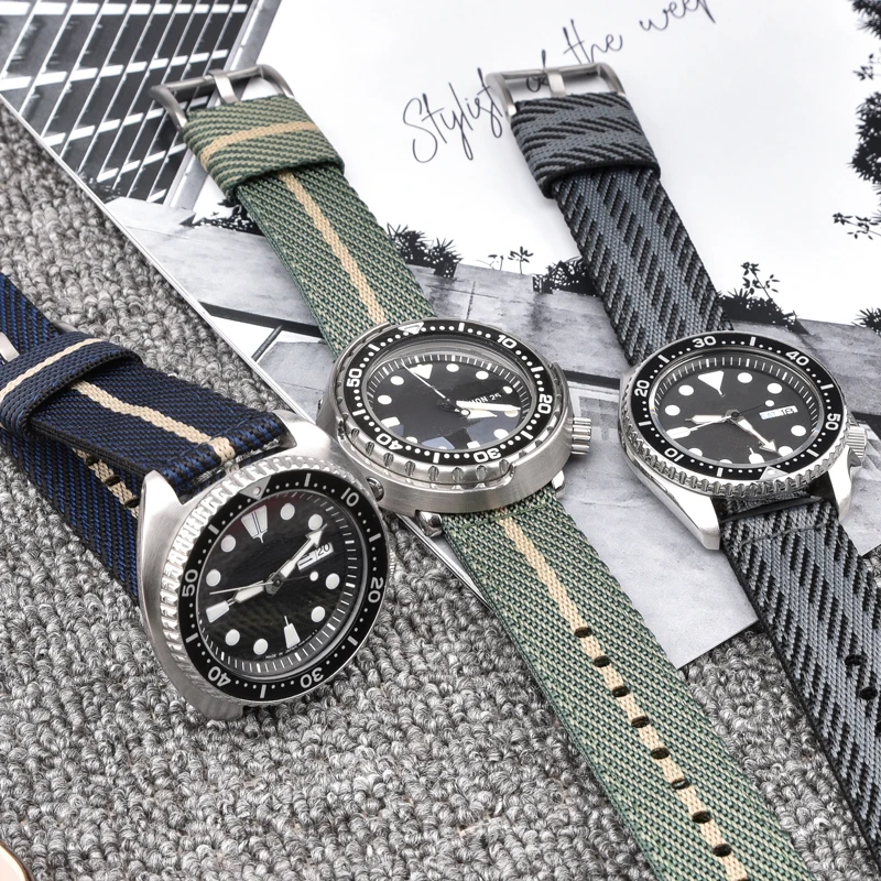 Woven Nylon Strap 18mm 20mm 22 - đánh giá và giá Nato Strap Nylon