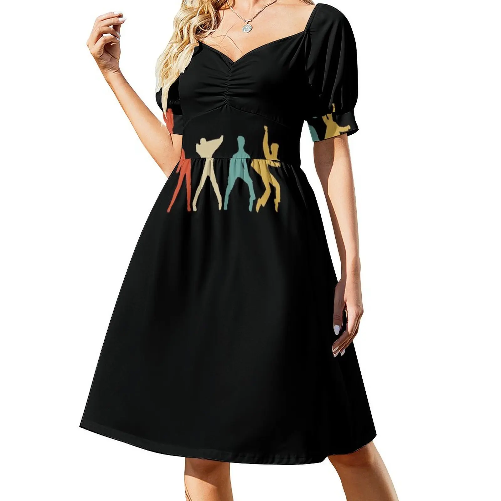 

Let's Rock Vintage Retro Short Sleeved Dress Clothing Dresses gala evening dresses ladies clothing women summer 2025 Dress