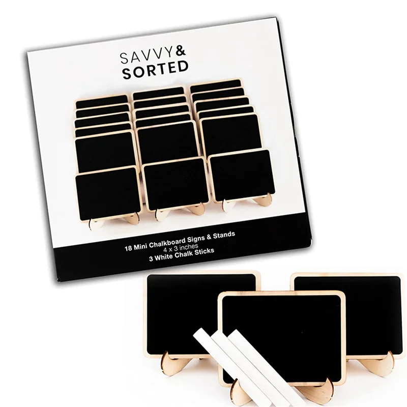 A72T 36Pcs Mini Chalkboard Signs For Food Party Food Labels For Party Buffet Table Small Chalkboard Signs For Party