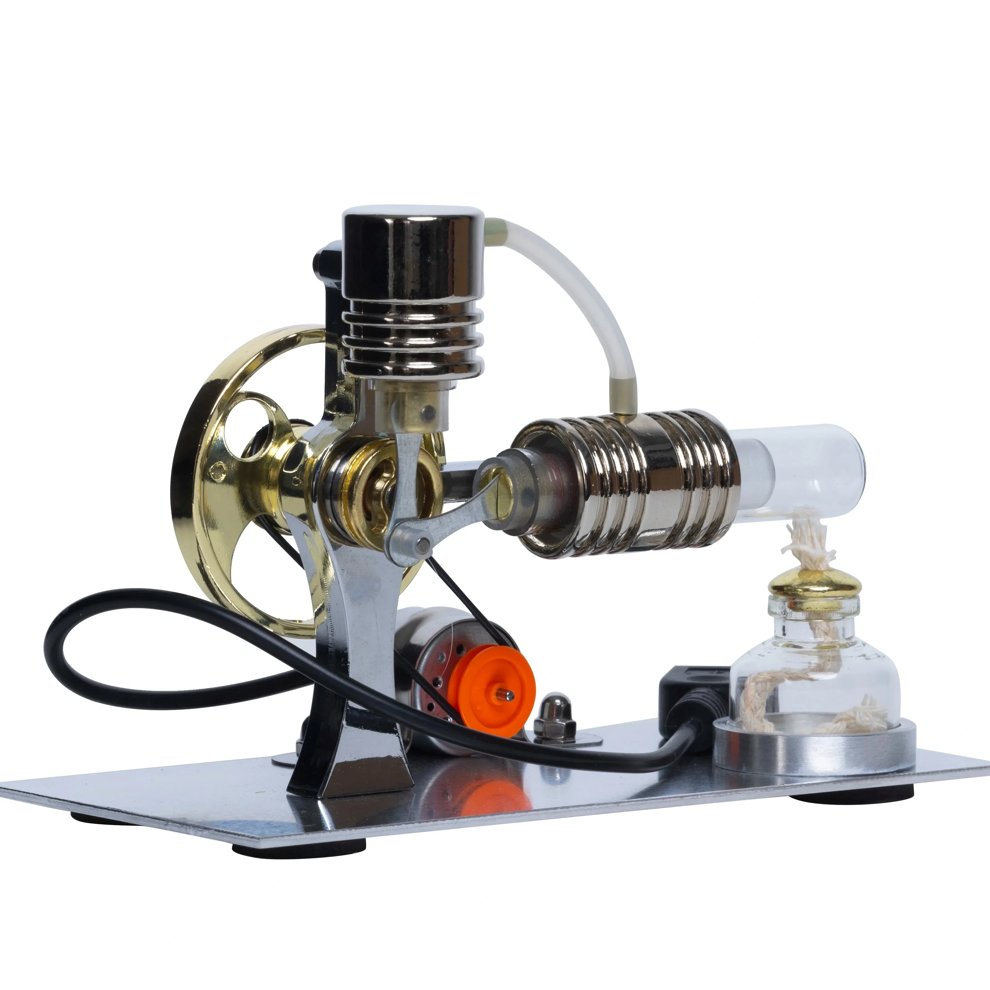 NF Stirling Engine Model Steam Experiment Generator Model with Night Light Scientific Gizmo Making Experimental Model