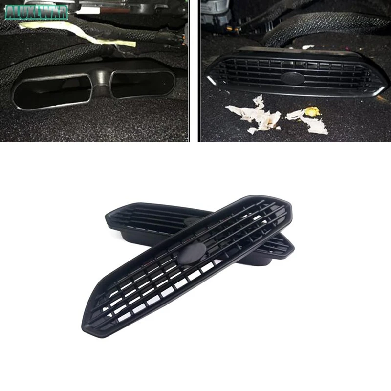 

2PCS Seat AC Heat Floor Air Conditioner Duct Vent Outlet Grille Cover Trim Car Accessories for Ford Mondeo Fusion 2013-2018 Abs