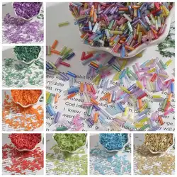 2x7mm Mini Long Tube Beads for Necklace Bracelets Spacer Beads For Jewelry Making Multi-color DIY Accessories