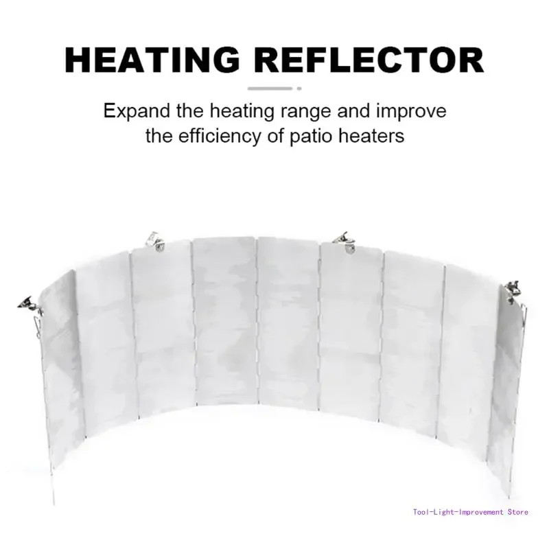 C63E Heater Reflector Shield  Natural Gas Propane Outdoor Patio Heaters Reflector Brs stove Propane heater Fire pit outdoor