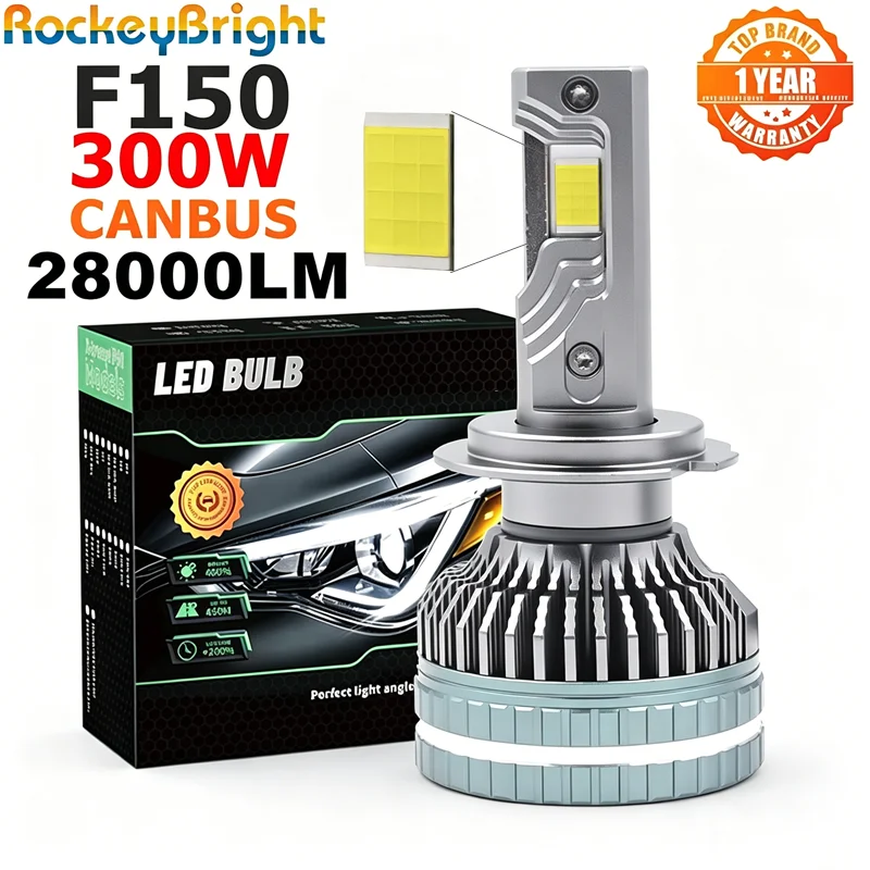 

Светодиодные лампы F150 300W 28000LM H7, H11, H1 для фар и противотуманных фар, 4575 LED H1 H4 H7 H8 H11 9012 9005 HB3 9006, автомобильные светодиодные лампы