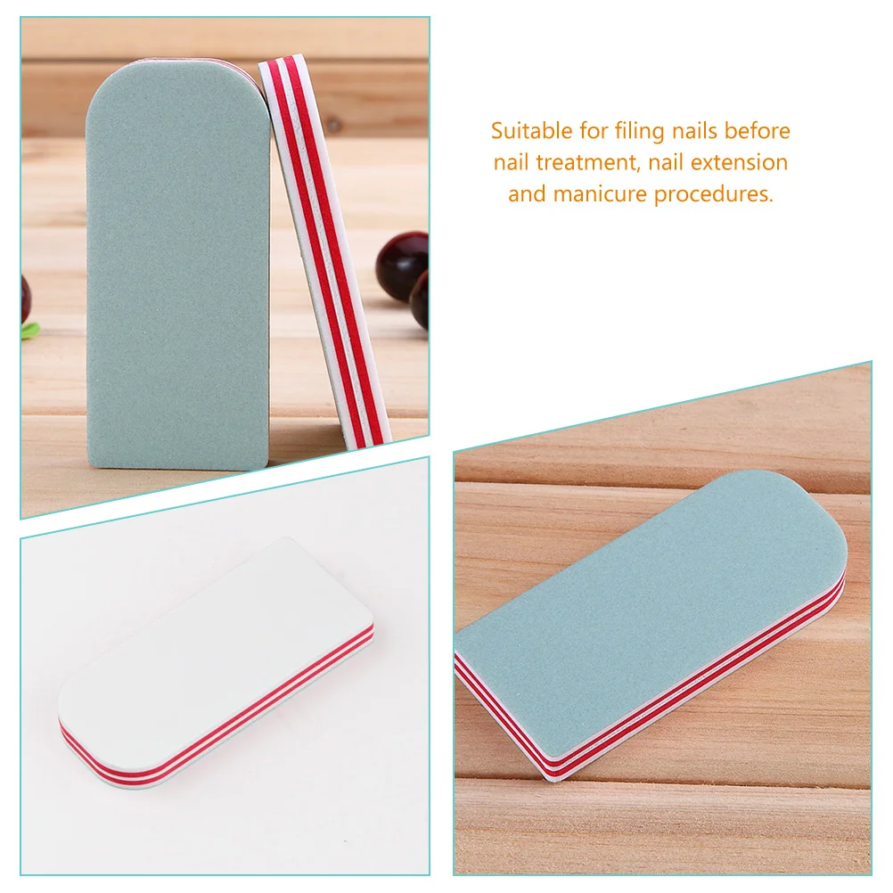 10 Stück Nagelfeilen, Block, tragbar, einzigartiges Design, geeignete Nagelbehandlung, Verlängerung, Maniküre, Maniküre, Zubehör, Pedikürefeile