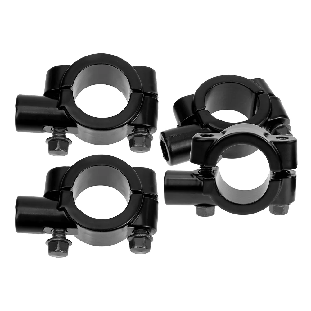 

4 Pcs Rearview Mirror Bracket Adjustable Mount Handlebar Universal Adapter Motorcycle Clamp Zinc Alloy Hanger Scooter Mounting