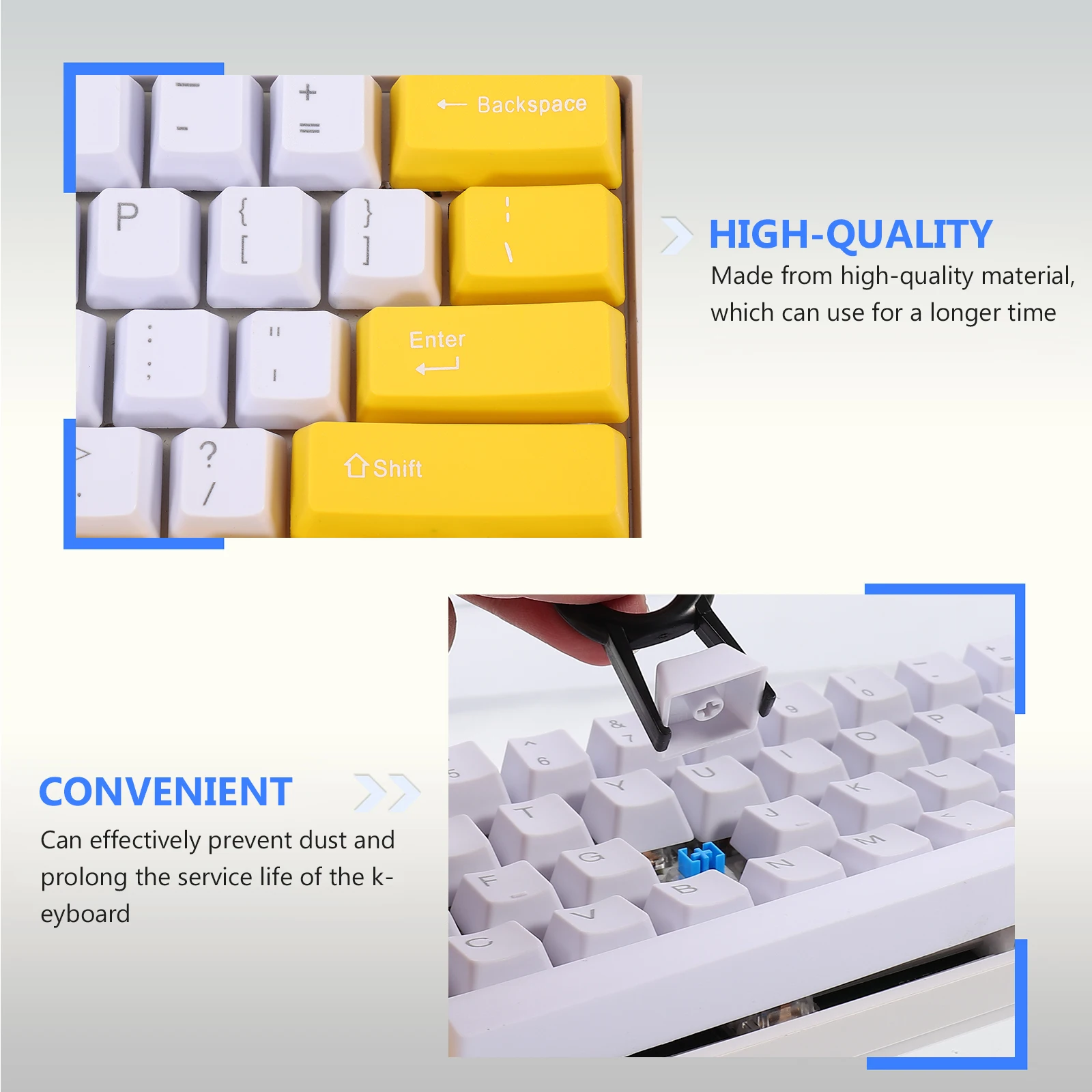 

Keycaps Color Mechanical Decorative Key Cap Keyboard Accessory Dye Sublimation Non Fading Frosted Texture Comfortable