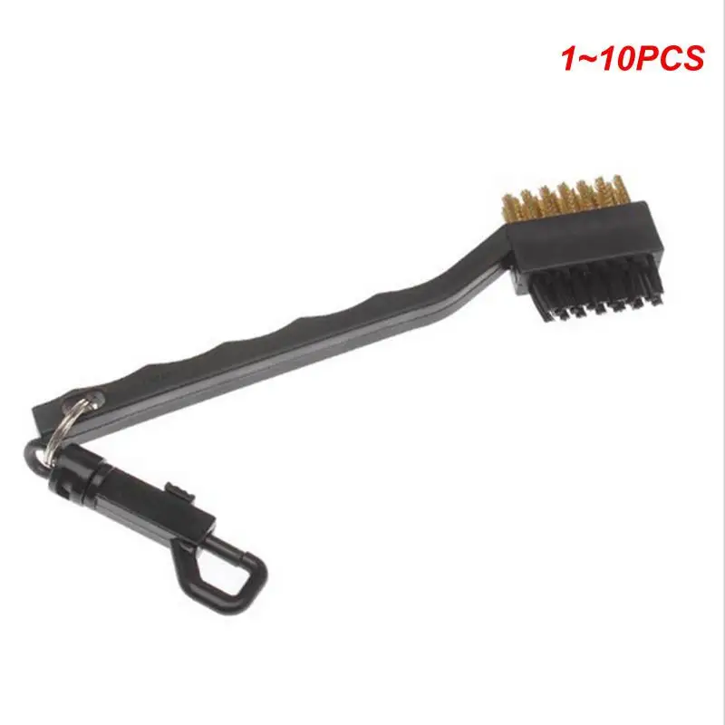 1~10PCS Hot 2 Sided Brass Wires Nylon Cleaning Kit Tool  Golf Brush Clip Groove Ball Cleaner Gof Accessories Golf Training Aids