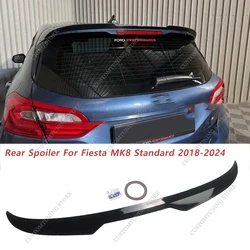 Maxton Style Gloss Black Rear Spoiler Wing For Ford Fiesta MK8 1.1 1.5 s/s 2018-2024 Standard Rear Spoiler Bodykits Tuning