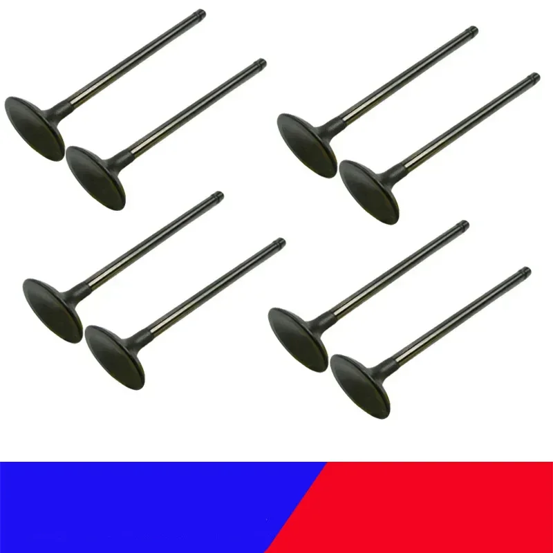 

2221125002 22211-25002 8PCS Engine Intake Valve For Hyundai Sonata Tucson 2006 - 2009 For Kia Optima Rondo 2.4L