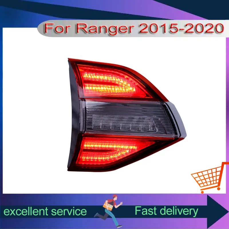 

Автомобильные задние фонари для Ford Ranger 2015-2020, обновленные модифицированные задние фонари, автомобильная сборка, светодиодные фары заднего хода