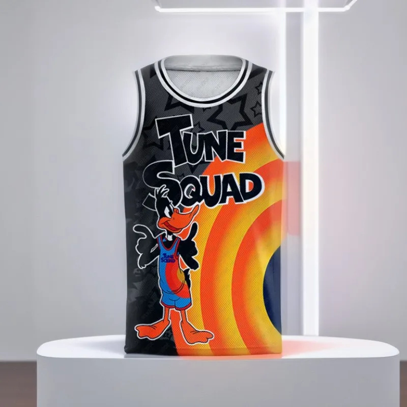 2024American Basketball Sports Vest Bugs Bunny 3D Printed Sleeveless T-shirt Loose and Oversized Breathable Men's and Women's