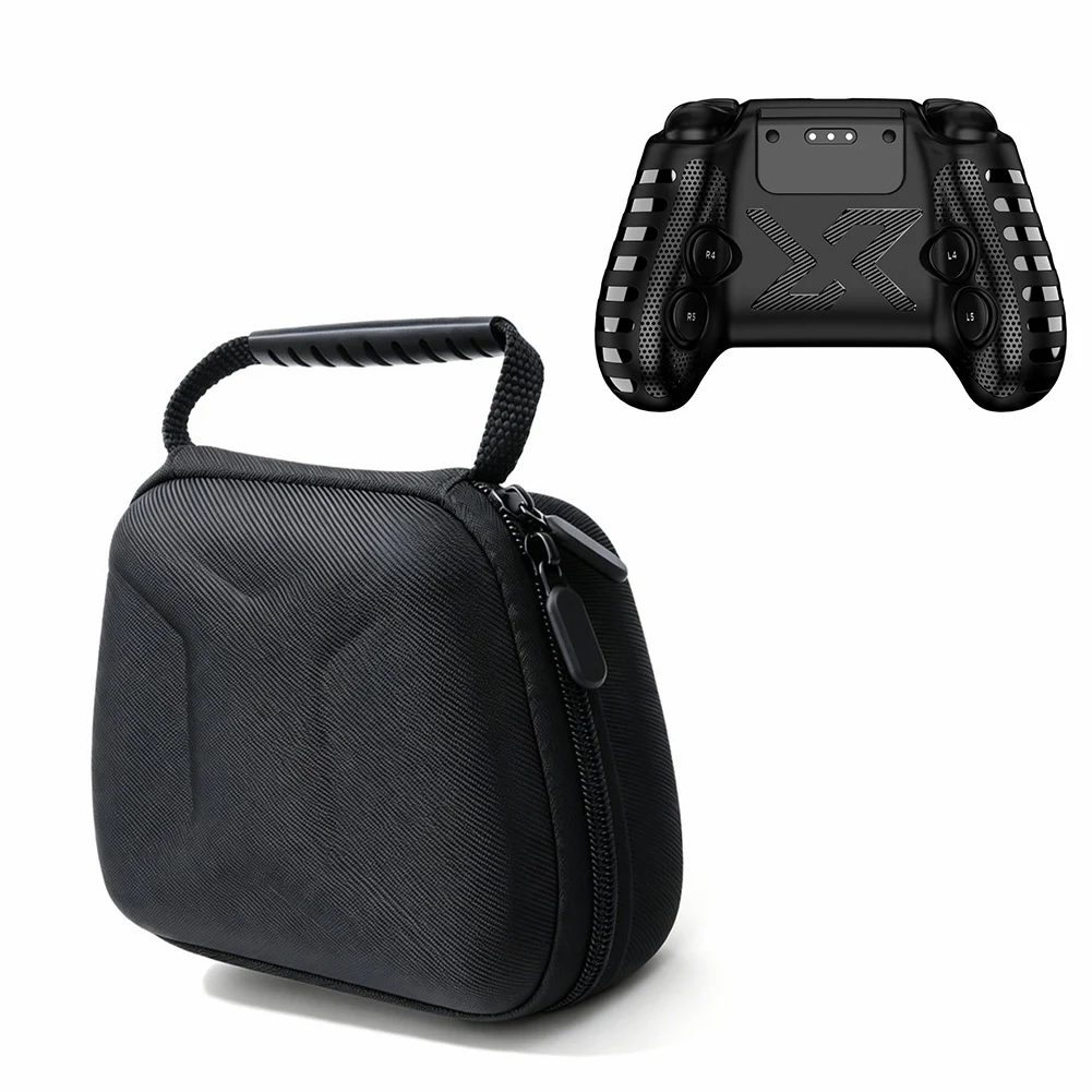 For Steam Controller 2 Compatible EVA Protective Case And Carrying Bag Set 17x12x5CM Black Portable Gaming Accessory