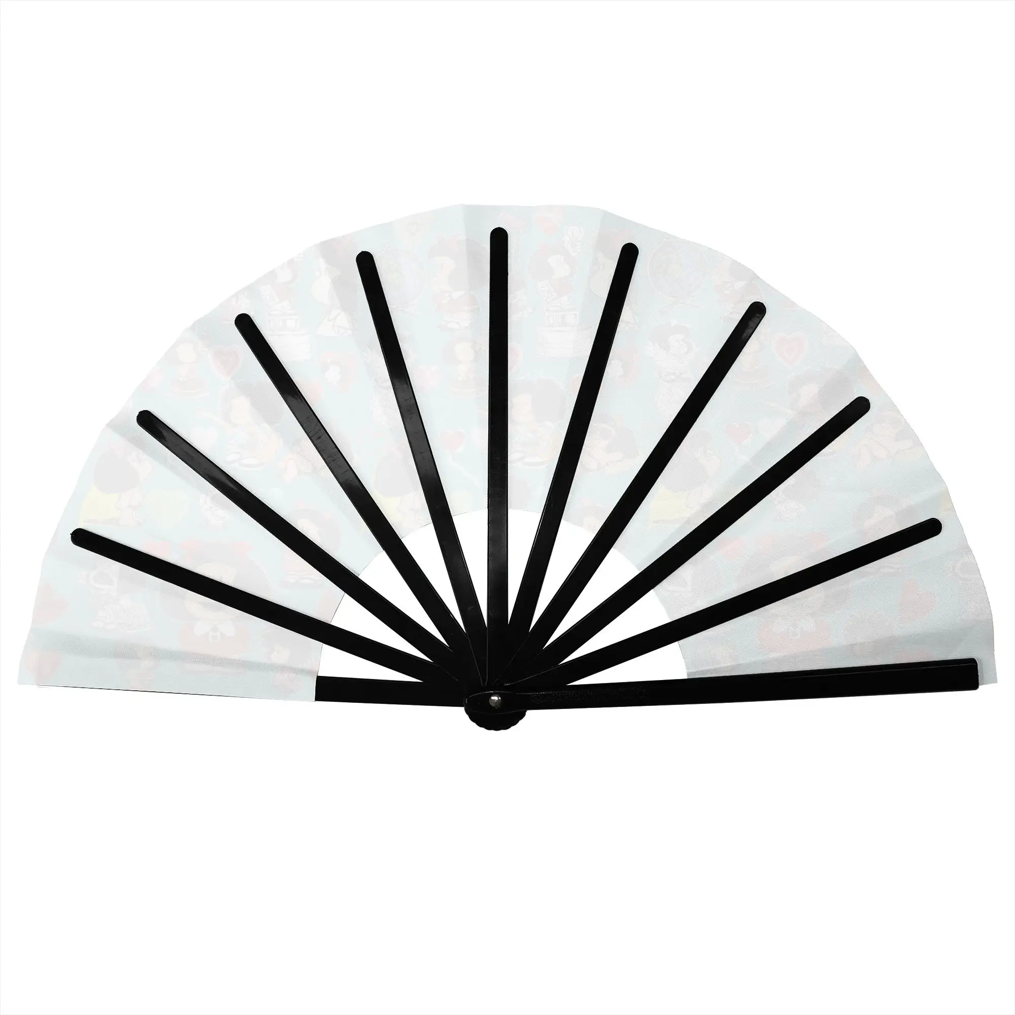 Customized M-Mafaldas Manga Comics Portable Pocket Fan Travel  Polyester Folding Fan Chinese Dance Handheld Cooling Fans