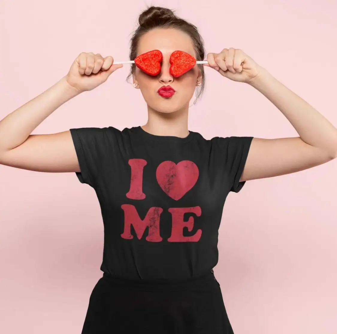 Heart T Shirt Women Love I Me Valentine'S Day Hear Galentines Yourself Myself