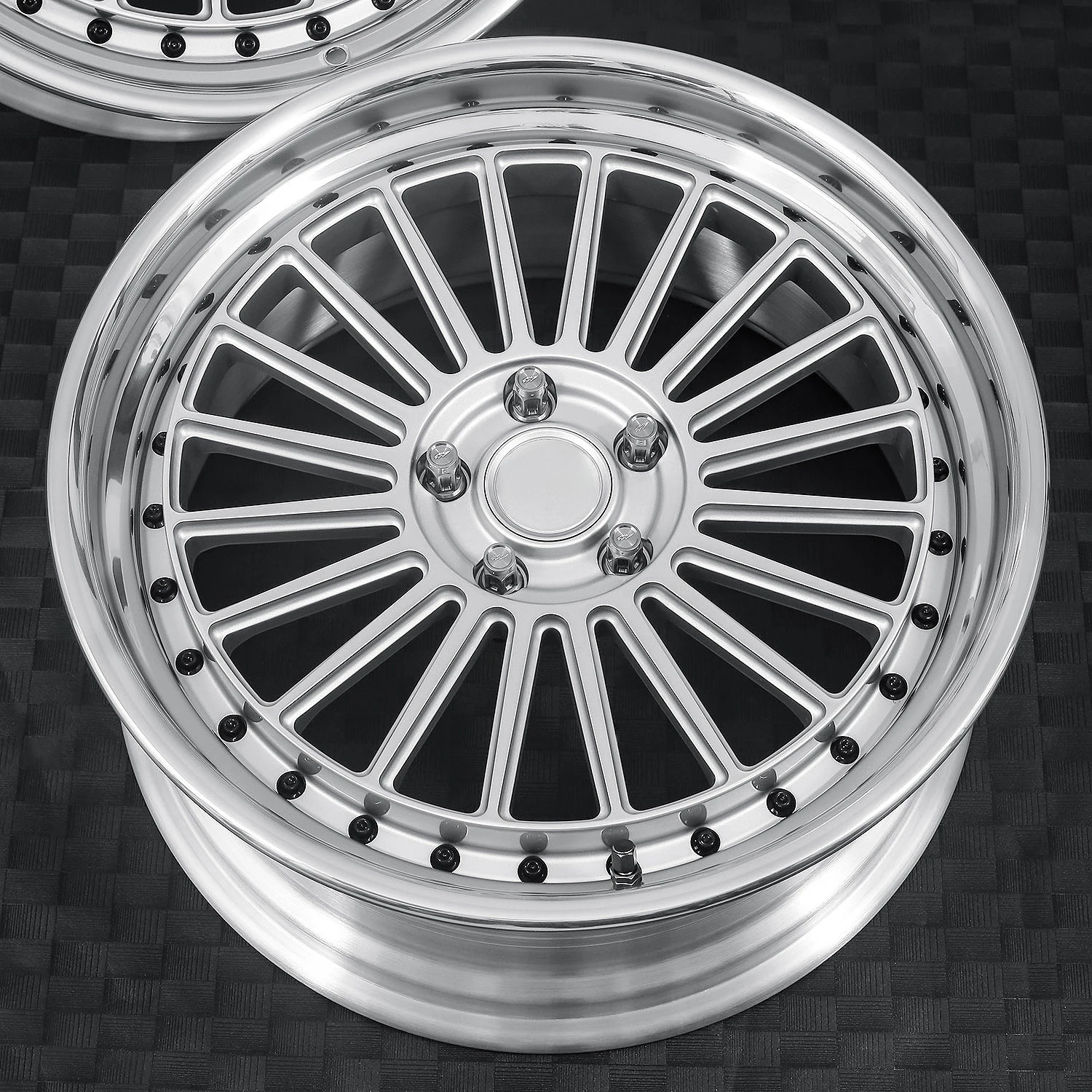 20 Inch Multi Spoke Polished Silver Monoblock Forged Alloy Rims 5x112 5x130 5x120 5x114.3 6x139.7 Ultra Luxury Full Size Sedans