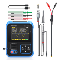 FNIRSI DSO-TC3 Handheld Digital Oscilloscope Display Transistor Tester Signal Generator Multi-function Digital Meter with Probe