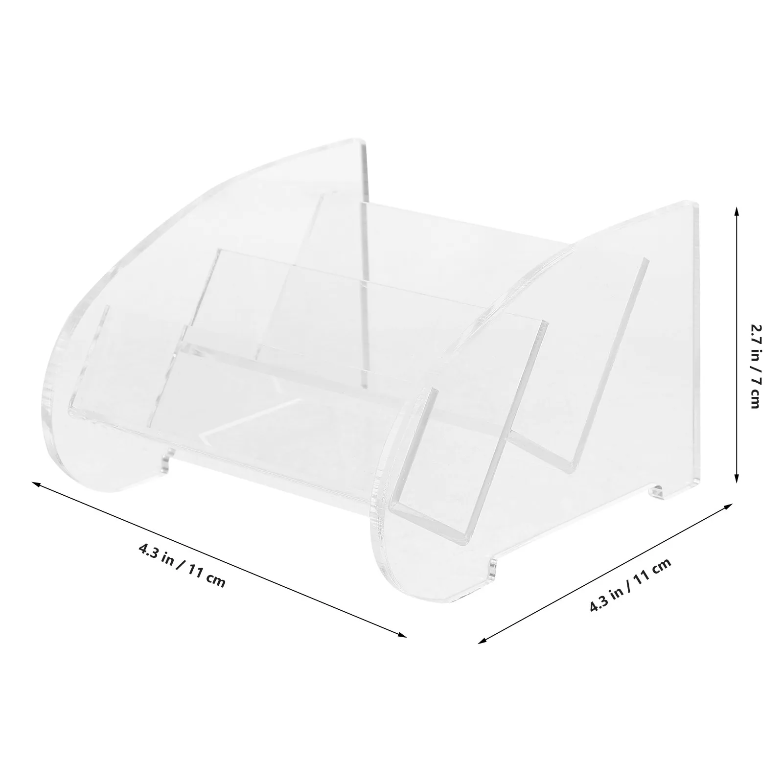 Clear Acrylic Business Card Holder Name Cards Stand Desk Organizer Table Display Rack Card Storage Base Office Home Exhibition