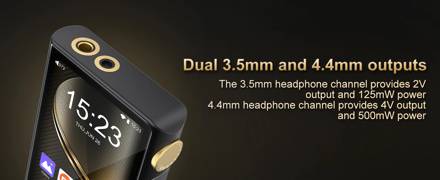 ZAQE Android12 HiFi MP3-Player, Bluetooth, WLAN, Hi-Res, DSD, DAC, verlustfreie Wiedergabe, tragbarer Musik-Player mit hoher Klangqualität, erweiterbar bis zu 512 GB. – Detail 8