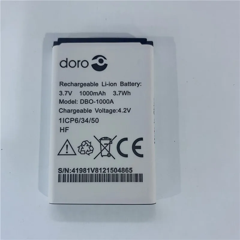 Bateria De Substituição De Alta Capacidade, Número De Rastreamento Para Bateria Doro, DBO-1000A, 1000mAh, Em Estoque