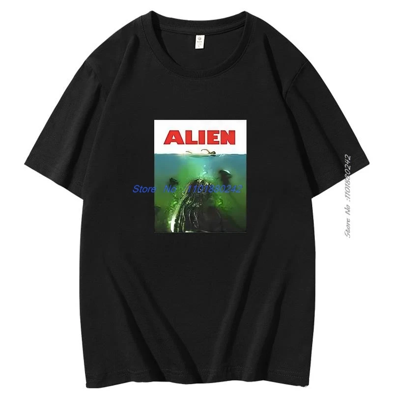

Модная футболка для мужчин Xenomorph Jaws Aliens Alien Covenant Movie Sci-Fi забавная новинка футболки с короткими рукавами мужская одежда