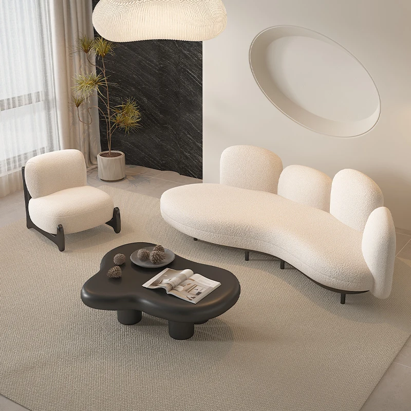 

Modern living room furniture Velvet fabric casual single sofa chair