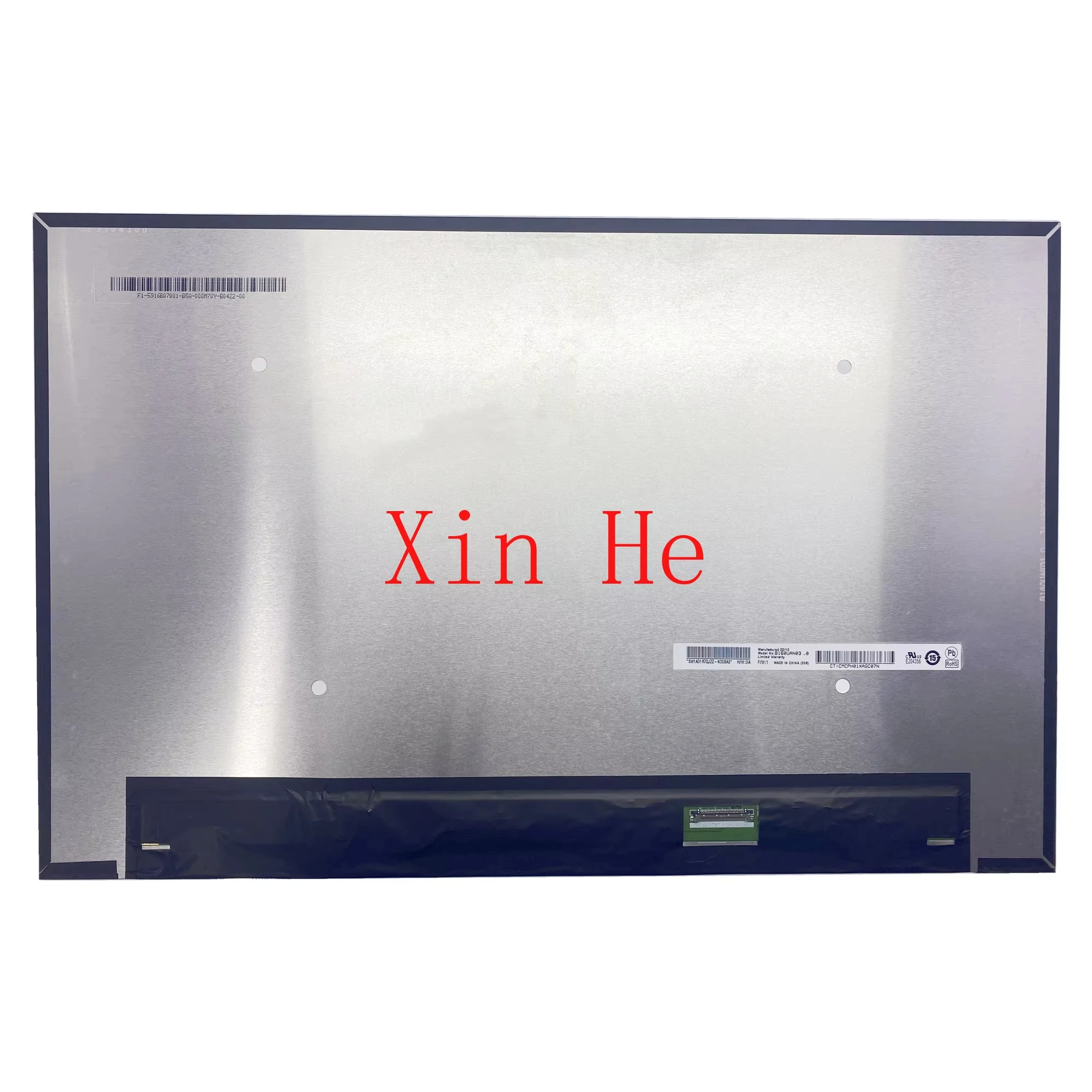 16.0 inch B160UAN03.0 Laptop LCD Screen Display Panel 1920*1200 EDP