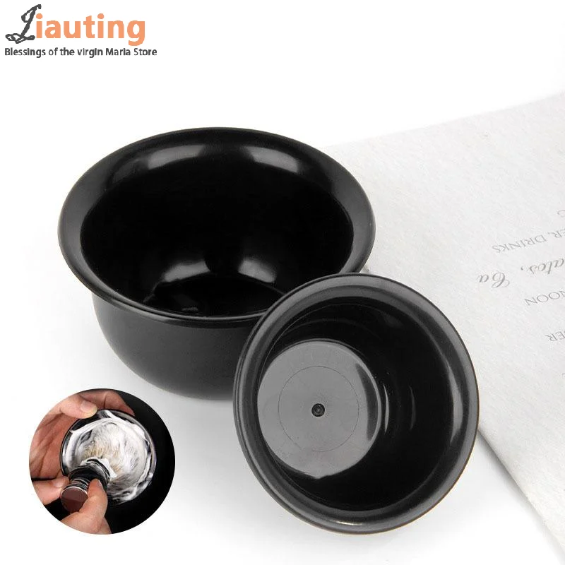 Shaving Cream Bowl Deep Design Shave Cup Plastic Container Soup Storage Bowl Sturdy Anti Slip Shaving Foaming Bowl Barber