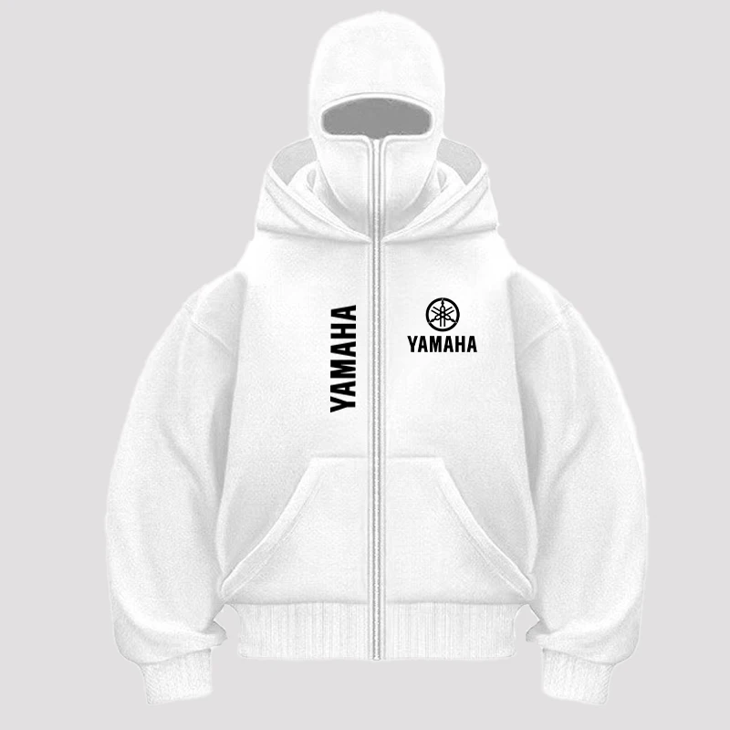 Men's Winter Autumn Fleece Balaclava Double Hooded Pullover With Zipper And Large Pocket Jacket For Outdoor Leisure & Sportswear