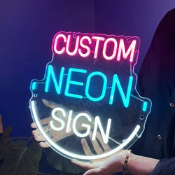 Nome personalizzato Insegna al neon Luce notturna per bambini Lettere a led per la decorazione della stanza Nomi di famiglia Insegne per il regalo di compleanno del bambino Dropshipping