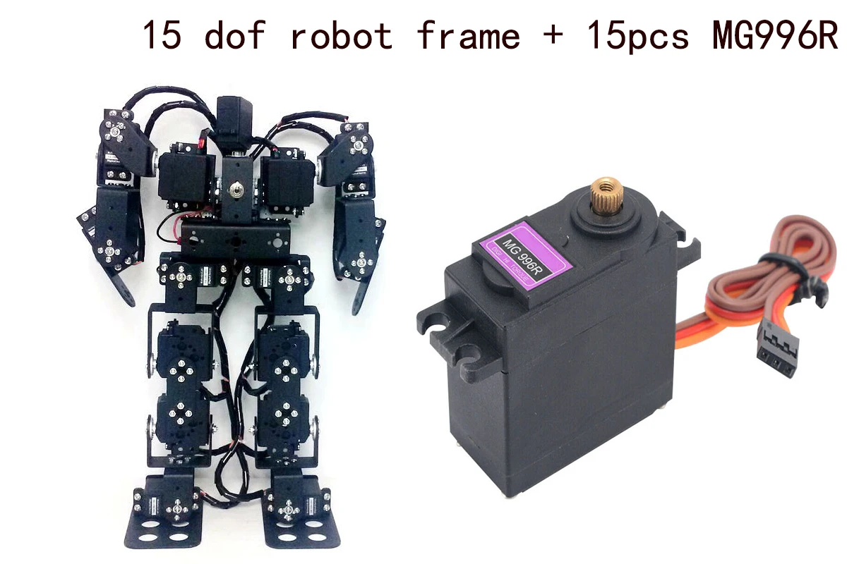 15 DOF Robot Educational Robot Humanoid Dance Robot Biped Walking Robot for Teaching DIY Kit Servo MG996 Programmable Robot Kit