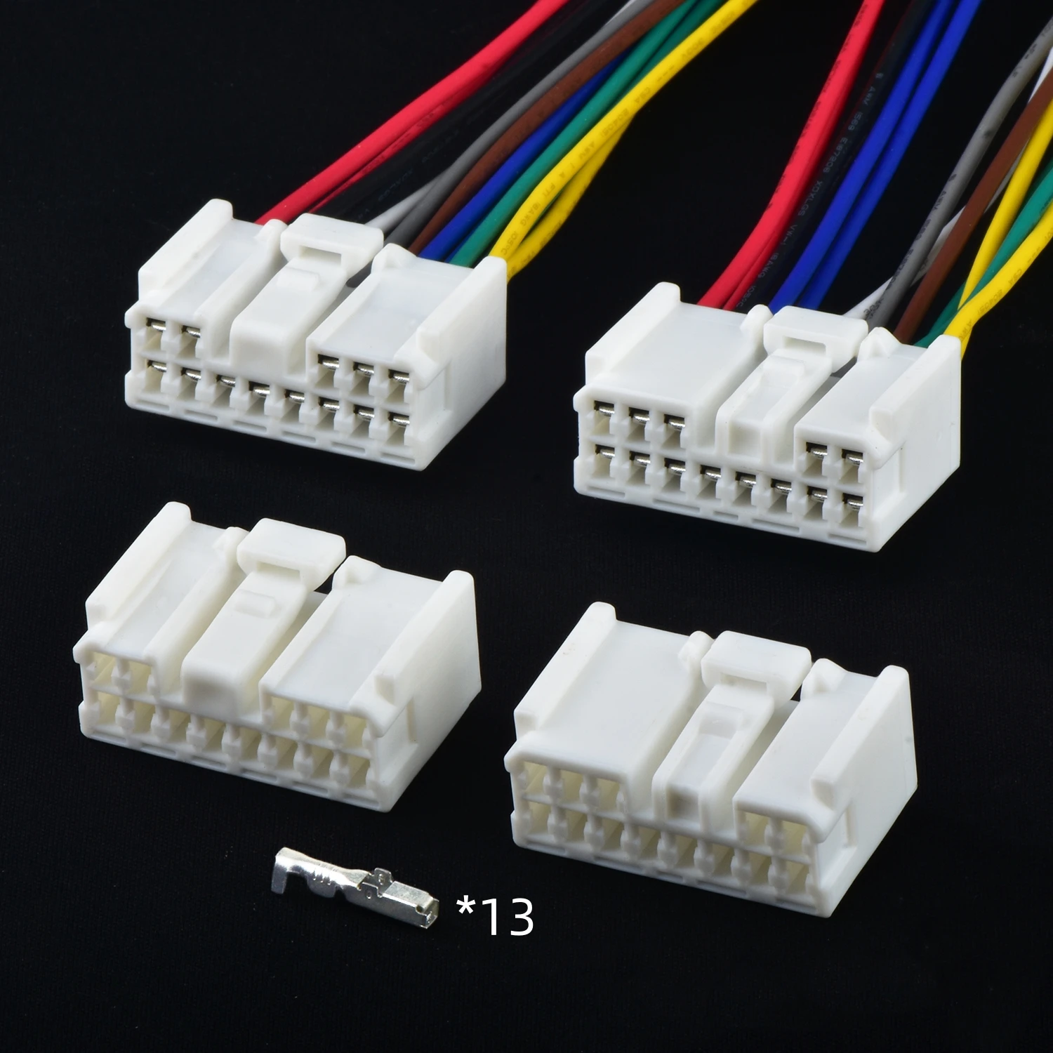 13 Pin Automotive Connectors mid amplifier Wire harness plug 7283-1730 1300-4682 90980-11695 For Toyota Lexus