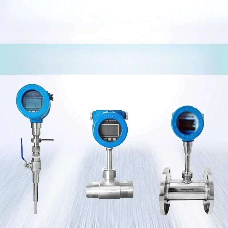 Thermal gas quality, flow meter High precision plug-in pipe type compressed air