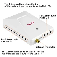 Compteur d'énergie solaire photovoltaïque intelligent WiFi bidirectionnel EARU 19 canaux avec application Tuya, moniteur de courant et de tension kWh, avec 19 pinces CT 4