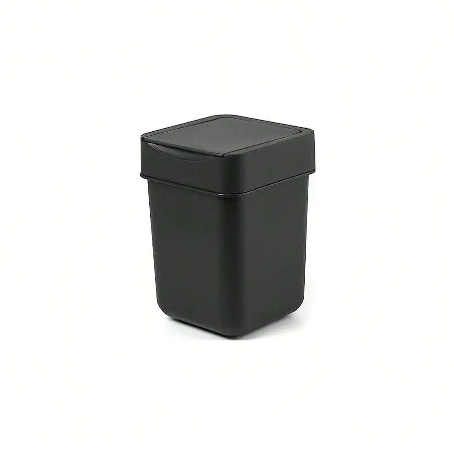

Mini Countertop Trash Can With Lid 2L Waste Basket For Kitchen Bathroom Office Desk