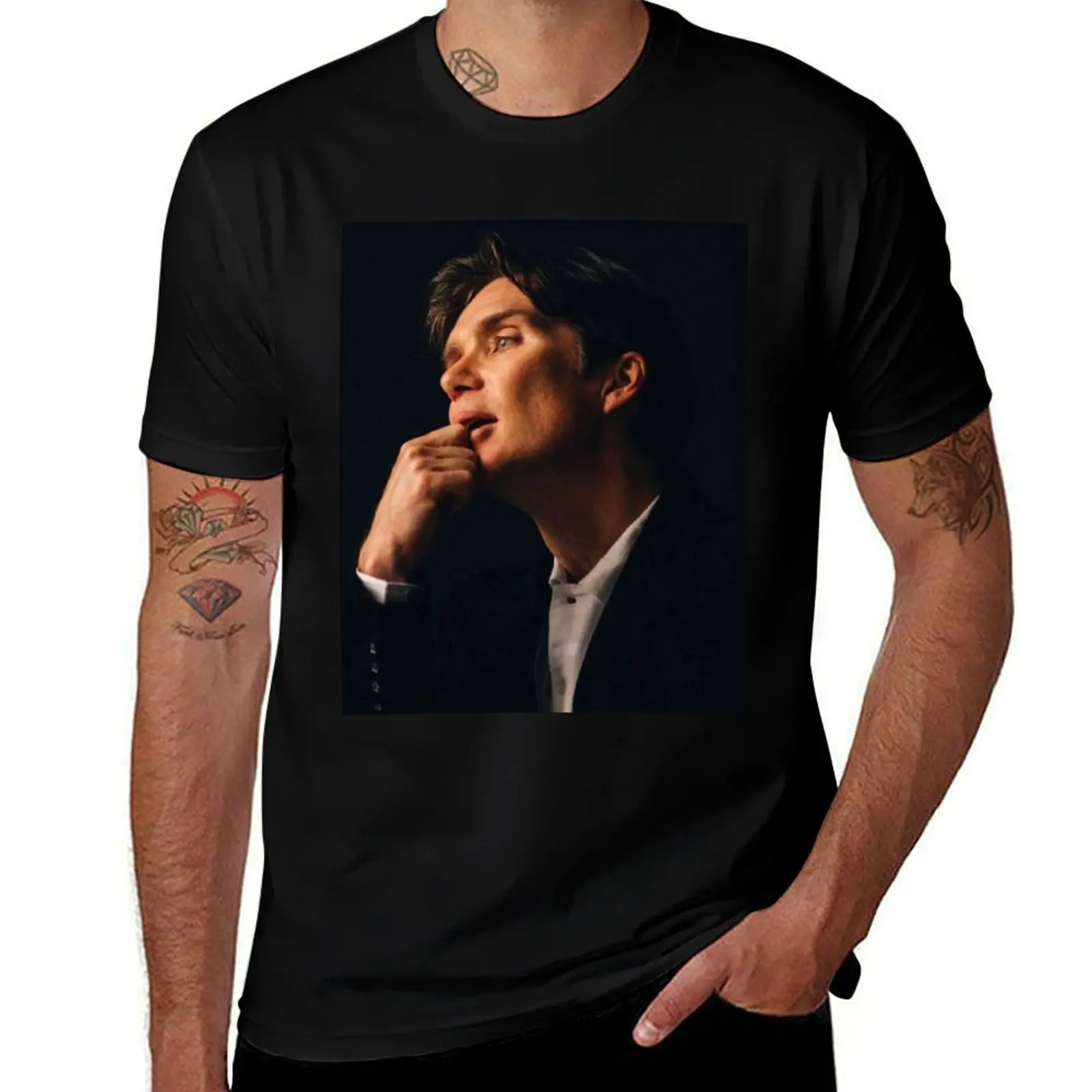

cillian murphy T-Shirt shirts graphic tees funny shirt cotton blue lock kawaii clothes sweat shirts, men