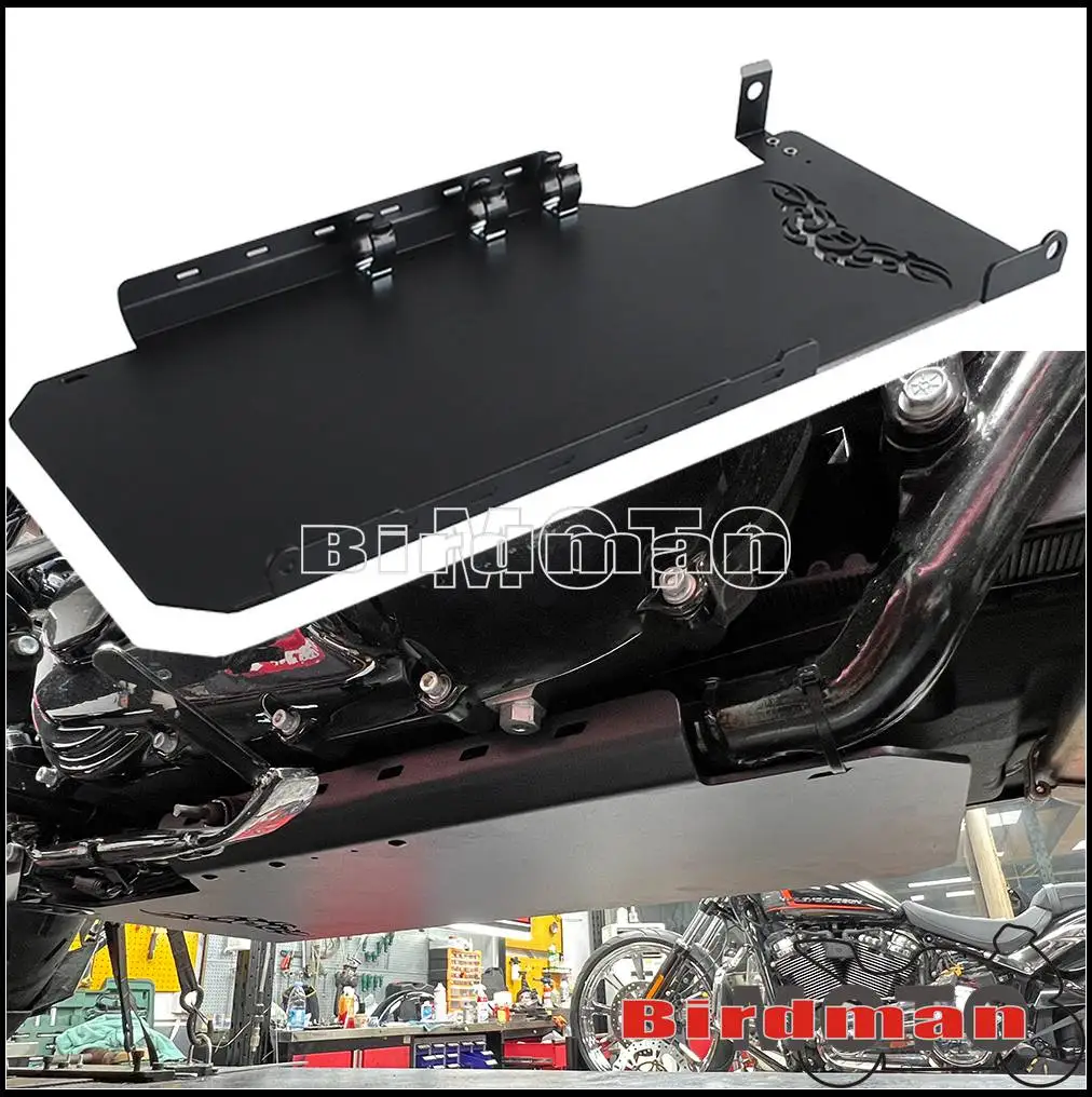 Motorcycle Skid Plate For Harley Ultra Classic Electra Glide FLHTCUSE 2009-13 Engine Protection Cover Aluminum Protection Plate