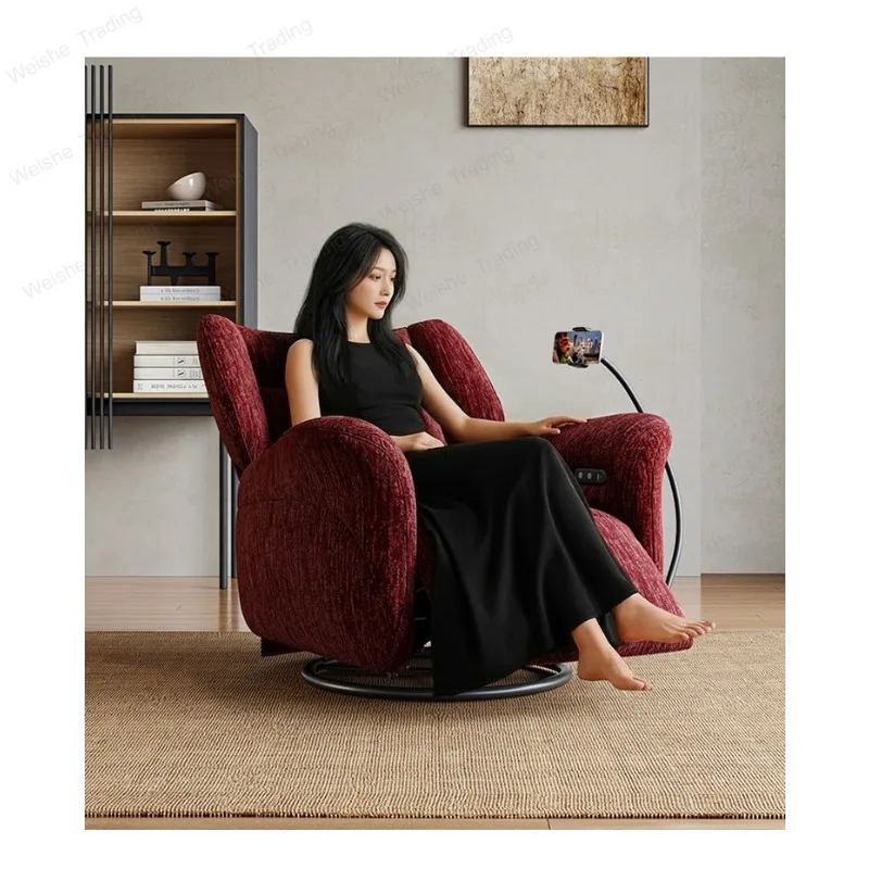 

Fabric multi-functional electric sofa chair reclining living room balcony leisure lazy adjustable single rocking chair
