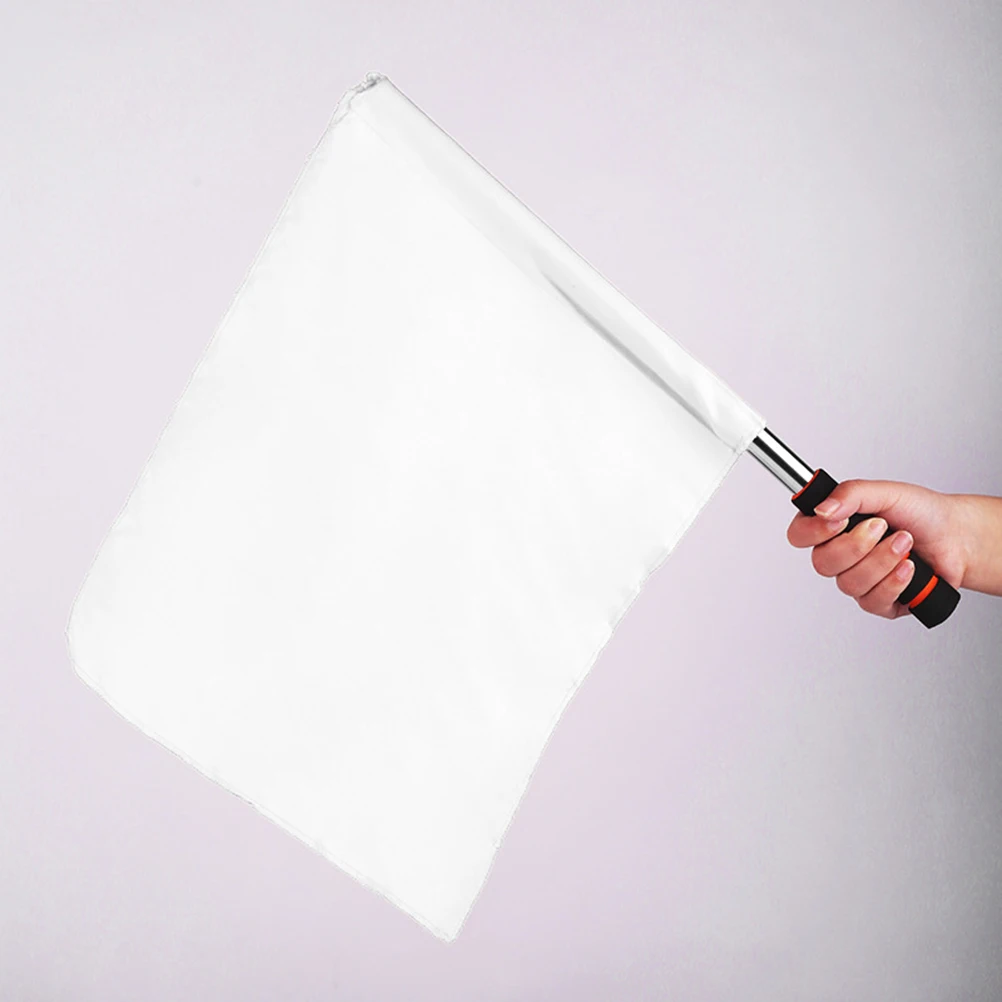 

4 шт. однотонные флаги, матч, судья, размахивание рук, сигнал из нержавеющей стали, прочная ткань, футбольная игра, командные виды спорта