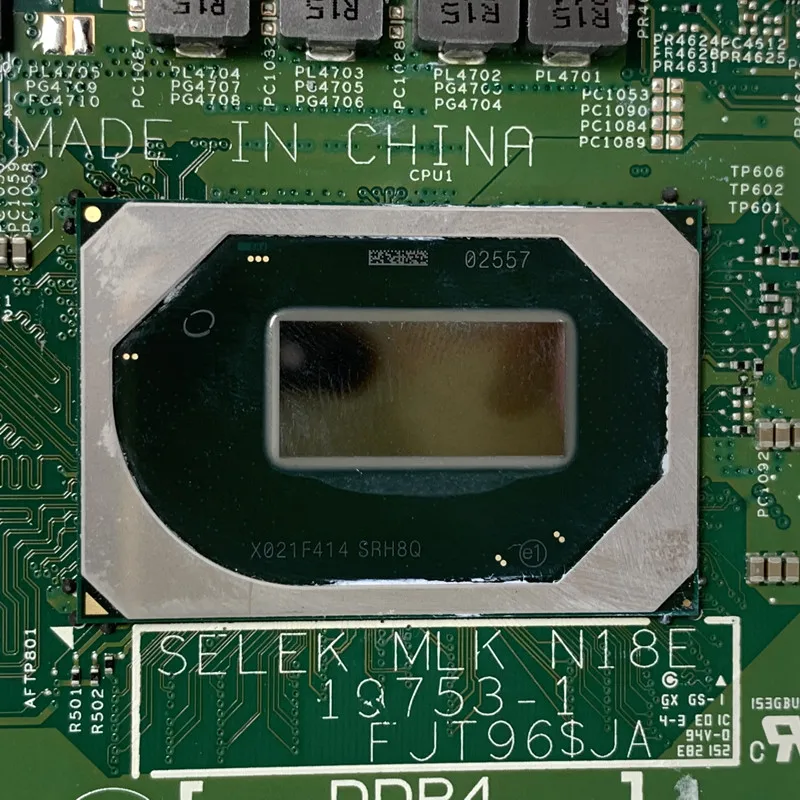 

Для DELL 3500 5500 CN-0C36JF 0C36JF C36JF W/SRH8Q I7-10750H материнская плата процессора 19753-1 материнская плата для ноутбука RTX 2060 100% полное тестирование ОК