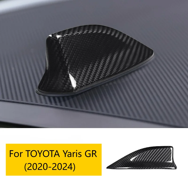 

For TOYOTA Yaris Real Dry Carbon Fiber 2020-2024 Antenna Cover Exterior Trim Decoration Modification Accessories Body Kit