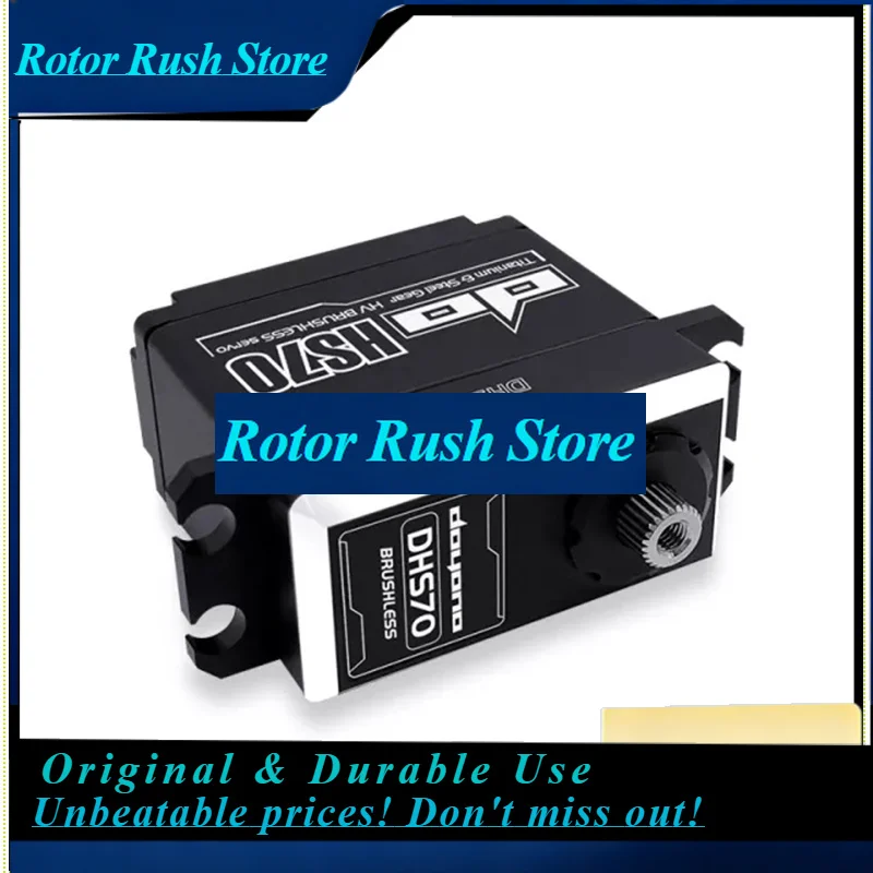 RoRuSDOYONO DHS60 DHS70 DHS108 Brushless Servo HV High Pressure Titanium & Steel Tooth Racing Steering Gear For RC Car