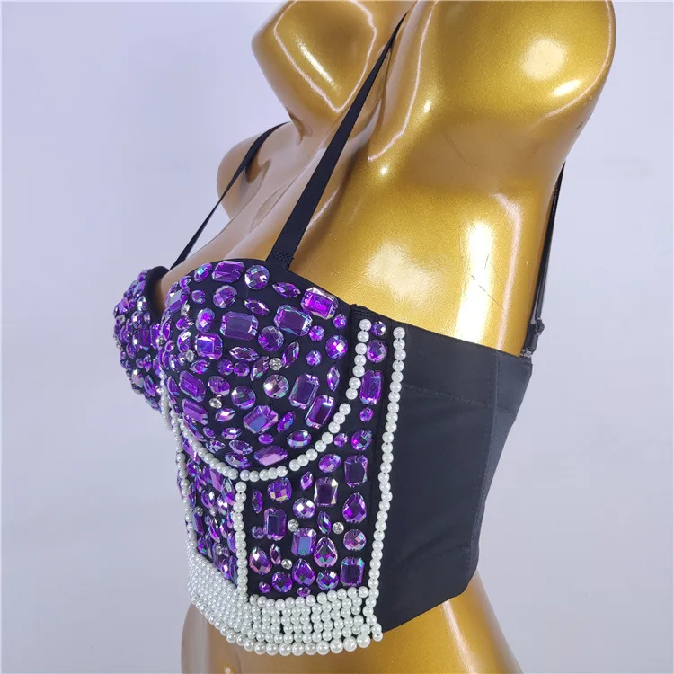 

Fashion Nightclub Sexy Vest Tube Top Tops Outerwear European and American Stage Shaping Bra Style Camisole for Women