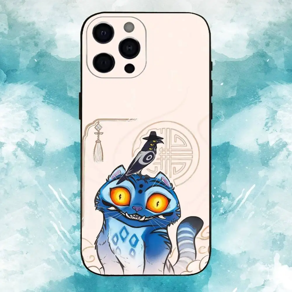 K-KPop 悪魔の虎 H-Hunters iPhoneケース iPhone 17,16,15,14,13,12,11 X XR Plus,Pro Max,XS対応 ソフトシリコン製 ブラックカバー