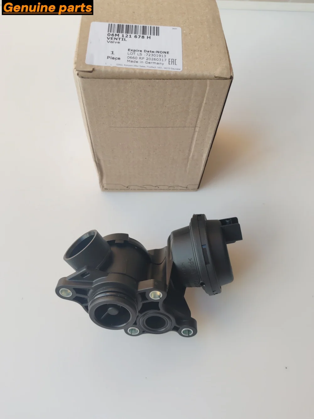Genuine OEM 06M121678H Engine Hot Air Pump Coolant Thermostat For Audi A4 A6 Q7 Q8 RS5 Touareg 2.9 3.0T for Porsche 9A712167800